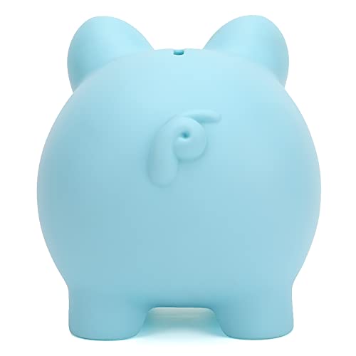Image of Piggy Bank,Saving Box for Girls and Boys,Money Bank for Kids ,Unbreakable Plastic Piggy Banks (Blue)