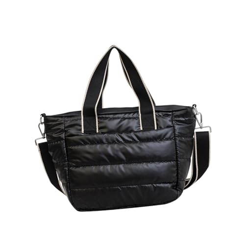 Bandoulière rembourrée noire pour femme sac chic de travail et soirée