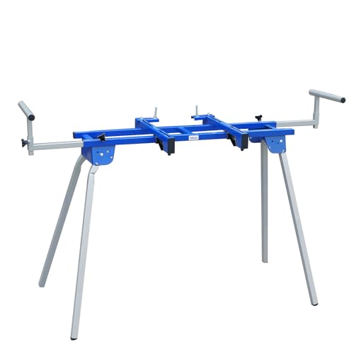SOONTOOLS Miter Saw Stand, 440 Lbs Max Load Capacity Universal Light Weight Portable, with Quick Release Tool Mounting Brackets, Fits Most Table Saws