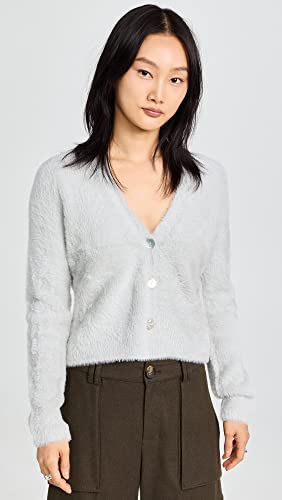 Image of Vince Women's Eyelash V Neck Cardigan
