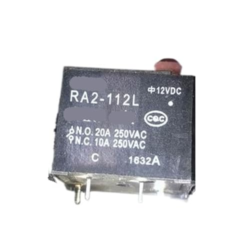Relais RA2-112L T91-1C-12V-20A à 5 broches pour circuit électronique