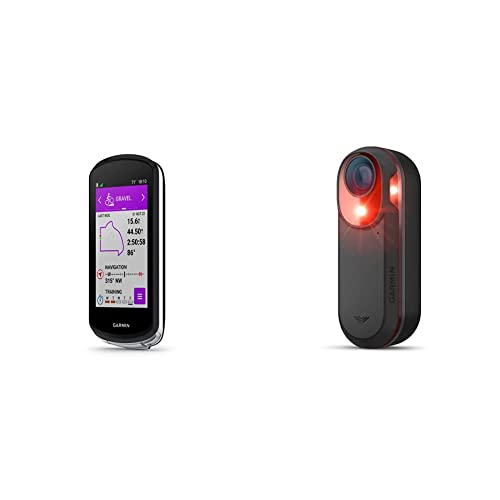 Garmin Edge® 1040 Solar, GPS Bike Computer with Solar Charging Capabilities, On and Off-Road & Varia™ RCT715, Bicycle Radar with Camera and Tail Light, Continuous Recording, Vehicle Detection