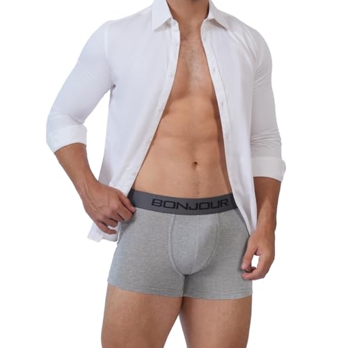 Image of Bonjour Men's Cotton Comfort Trunk - Soft Breathable Everyday Underwear (Pack of 1)