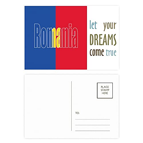 Cartes postales remerciement drapeau roumanie lot 20 correspondance
