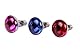 edi-tronic 3 Stück R80 Strahler 230V 40W E27 für Lichtorgel blau rot pink Ersatzbirne Ersatzbirnen Birne Birnen Lichteffekt