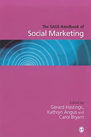 The SAGE Handbook of Social Marketing book cover