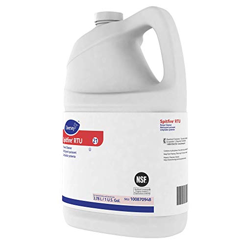 Spitfire 100870948 Professional Power Cleaner, Heavy Duty Degreaser Removes Resin, Paint, Oil, Ink, Gum, Pine Scent, Commercial, Ready-To-Use Refill, 1-Gallon (Pack Of 4) #TOP4