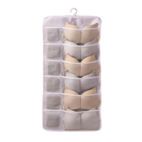 Organisateur de soutien-gorge | Poches de rangement pour penderie avec poches multiples | Sac peu encombrant en tissu non tissé | Poches de rangement pour...