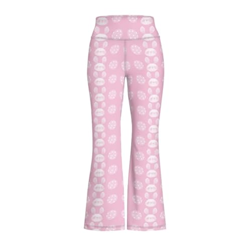 Toddler 5-14Y Girl Easter Bell Bottoms Flare Leggings 2025 Trendy for Hiking High Waisted Spring Yoga Pants4