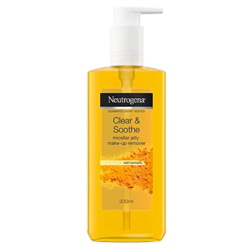 Neutrogena Clear and Soothe - Removedor de maquillaje de gelatina micelar, 200 ml