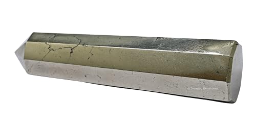 Image of Amazing Gemstone Pyrite Crystal Towers - Natural Healing Crystal Point Obelisk for Reiki Healing and Crystal Grid (2 inch to 3 inch INCH)