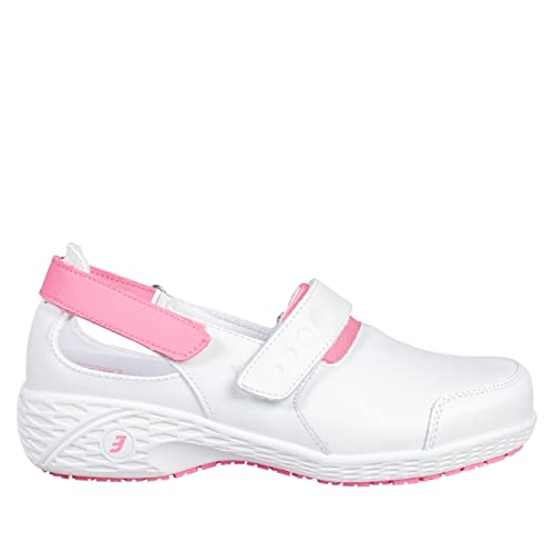 SAFETY JOGGER Zuecos de Seguridad para Mujer 38 EU - Samantha - Zapato de Trabajo Cómodo y Ligero, Ideal para Enfermeras, Cocina o Interior, Antideslizante y Amortiguador, Oxypas, Rosa