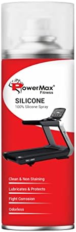 PowerMax Fitness Silicone Oil Lubricant Spray for Treadmill (500ml), Use For Equipment Applications Extra Long Control Flow Applicator Easy To Use On All Treadmills