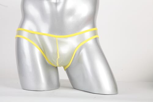 Mens Transparent Mesh Triangle Briefs Underwear See Through Bulge Pouch Sheer Bikini Underpants Panties2