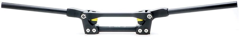 7/8" Flex Handlebar - APE RACING shock absorbing and Anti-Vibration 7/8 22mm Handle Bars For Adventure Motorcycle Dirt bike MX ATV Quad, Billet Aluminum with Completely CNC Machined (Black)