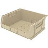 Akro-Mils 30250STONE AkroBins Plastic Storage Bin Hanging Stacking Containers, (15-Inch x 16-Inch x