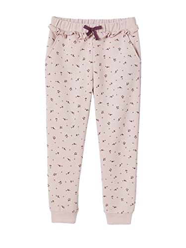 Pantalon jogging volanté fille Vertbaudet imprimé fleurs en coton