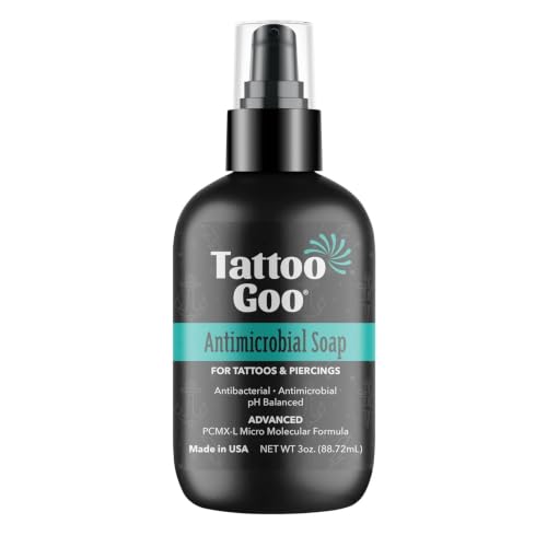 Tattoo Goo Cleansing Soap, 3 oz, For Piercing & Tattoo Aftercare...
