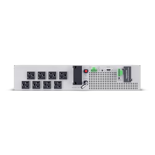 CyberPower OL1KRM Essential Online UPS System, Double‑Conversion, 1000VA/900W, 6 Outlets, Rackmount, Sinewave, LCD Panel, EBM Option, UL Certified - Thumbnail 2