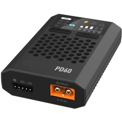 Chargeur FPV équilibreur 60W 6A à entrée Type C pour batterie Lipo 1S-4S PD60