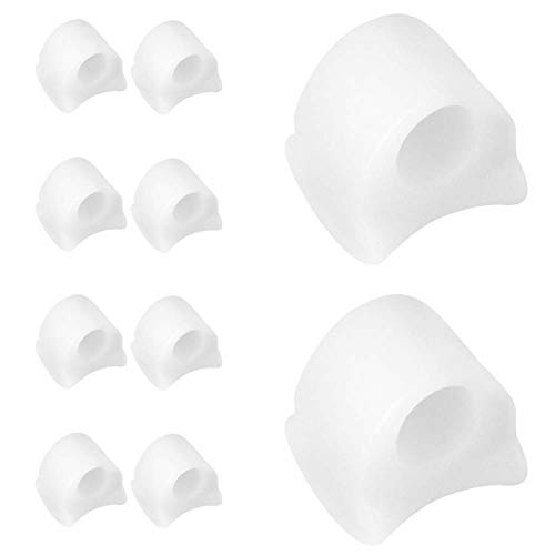 Teenafscheiders, zachte en ademende voetverzorging Pijnbestrijding Hallux valgusafscheiders, 5 paar voor voetuitlijning… - Afbeelding 5