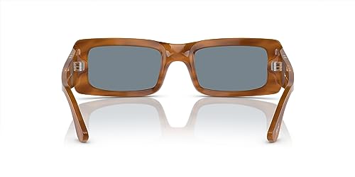 Image of Persol Unisex Sunglasses Black Frame, Green Lenses, 54MM