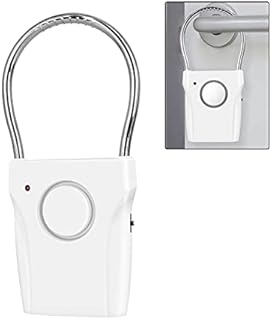 Elebinke Door and Window Alarm, Door/Window Sensor with 120db Alarm Audible up to 500 Ft (150M) Touching Vibration Triggered Security Alarm for Travel Hotel Apartment Home Security