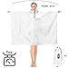 Bruvoalon Multi-functional Waterproof Rain Poncho with 1/4 Zip & Chest Pocket, 3-in-1 Outdoor Rain Poncho, Sunshade, & Ground Mat for Adults Emergency Outdoor, White