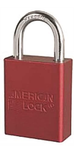 American Lock A1105 RED 1-1/2 in. Aluminum Body Padlock Keyed in Red