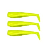 Al Gags 5'' Whip-It Fish Replacement Tails 3-Pack Silk Chartreuse