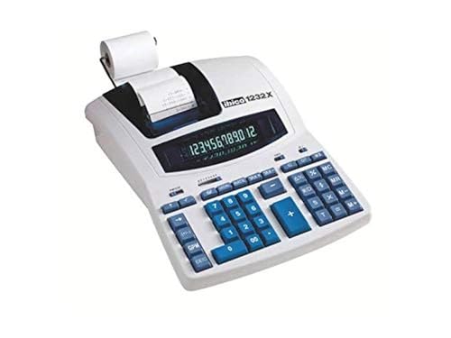 Rexel Ibico 1232X Profi-Tischrechner, schwarz/blau, mit Digitron-Display