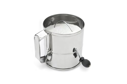 Fox Run Flour Sifter, Stainless Steel, 8-Cup