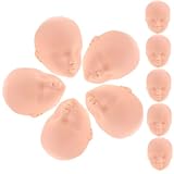BESPORTBLE 10 Piezas Cabezas de Muñeca para Practicar Maquillaje y Peinar de DIY para Manualidades Decoración Colgante Creativa y Accesorios para Muñecas Pequeñas