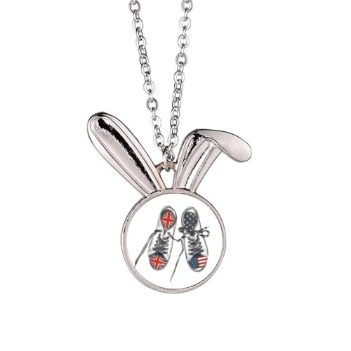 Collier lapin drapeau américain le cadeau idéal pour les passionnés des usa
