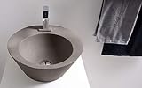  LAVABO SOBRE ENCIMERA BATHCO DE CEMENTO BOLEAN MEDIDAS: 430×180