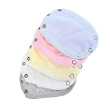 CTIRCHIU 5pcs Sleepers Jumpsuits Extender Snaps Cotton Bodysuit Extender for Boys Girls