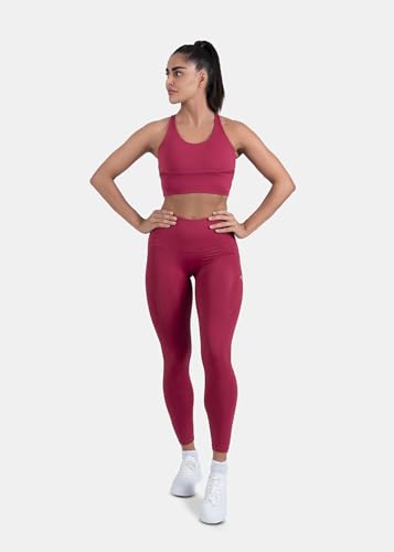Image of STRCH Nylon High Waist No-Roll Leggings for Women- Secure fit, Leggings for Gym, Yoga, Running, Super Stretch, Sweat-Wicking, Lightweight, Breathable, Wrinkle Free, No-roll Waist Band.