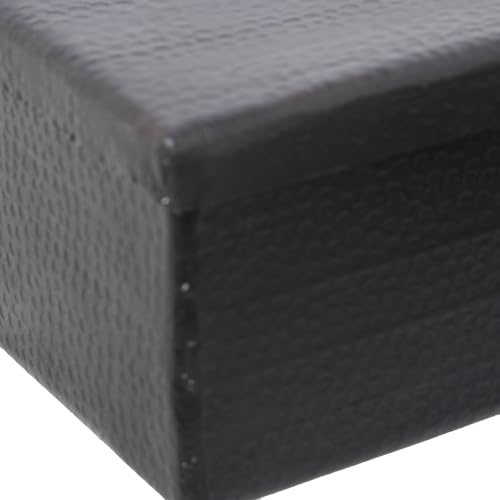 Boîtes de rangement en aluminium noir pour organiser votre salon