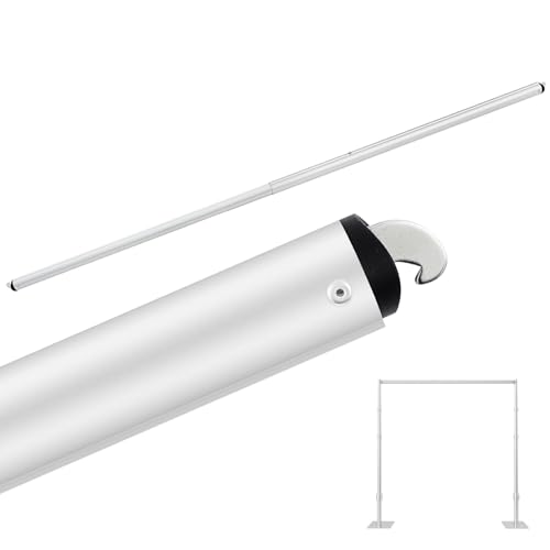 Zonon 1 Pcs 3-5ft Double Layer Adjustable Crossbar and Hangers for Use with Pipe and Drape Kit Pipe and Drape Crossbar for Backdrop Stand Background Curtain and Wedding Decor