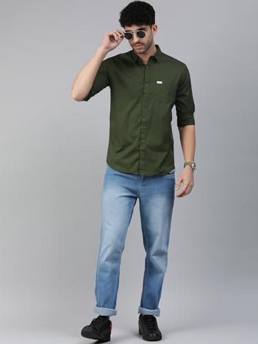 Image of Majestic Man Men Classic Slim Fit Pure Cotton Casual Shirt