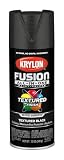Krylon Fusion All-In-One Adhesive Spray Paint for Indoor/Outdoor Use, 12 oz, Black