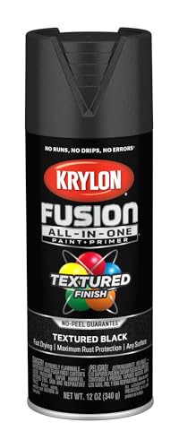 Image of Krylon Fusion All-In-One Adhesive Spray Paint for Indoor /Outdoor Use, 12 oz, Black
