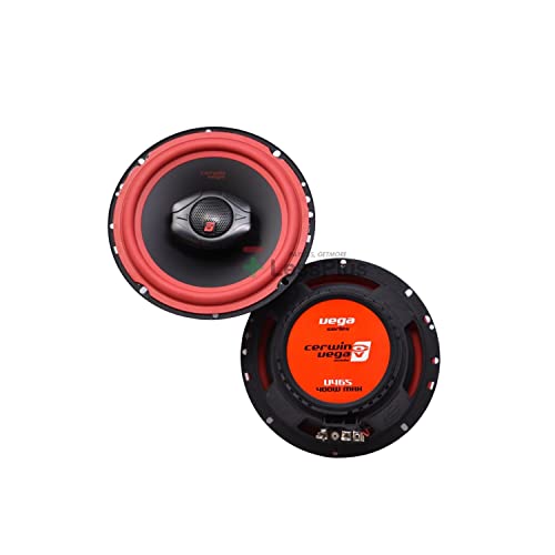 CERWIN-VEGA! V465 Vega 6.5IN 2WAY Coax SPKR-Set of 2, Black, 15.00in. x 8.10in. x 4.30in.