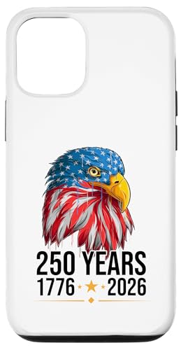 250 Anniversary USA Patriotic Eagle 250th 4th of July 2026 �X�}�z�P�[�X iPhone 12/12 Pro �p