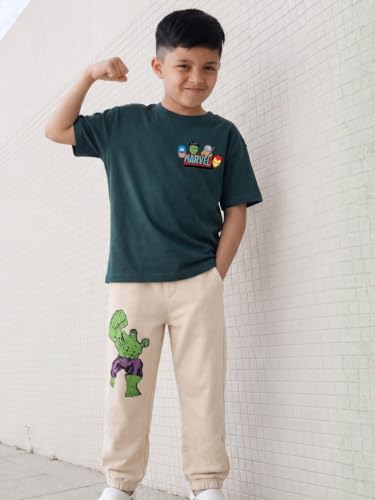 Image of Nap Chief Kids Unisex Cotton Official Character Printed Co-Ord Set, T-Shirt & Joggers Set Outfit for Boys & Girls Casual Wear