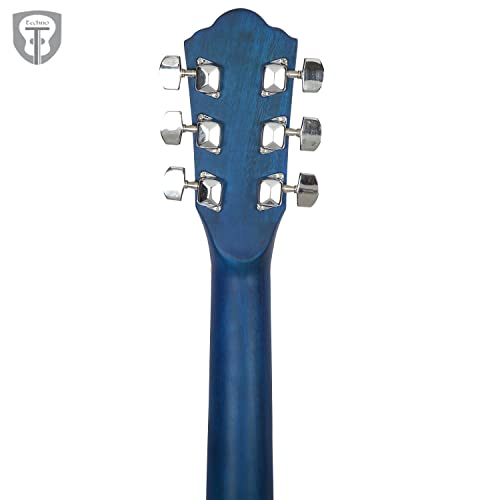 Image of Techno Acoustic Guitar DM-39, Blue color, acoustic guitar for professional, beginner and students
