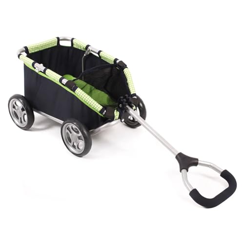 Bayer Chic 2000 660 16 - Ziehwagen Skipper für Puppen, Teddys und Spielzeug, 46 x 30 x 29 cm, Schwarz