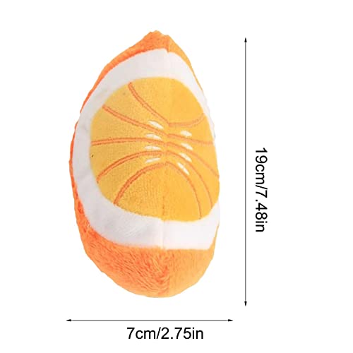 Cachorro mastigando brinquedo - Fruit Cute Plush Squeaky Dog Toys - Brinquedos educativos que rangem