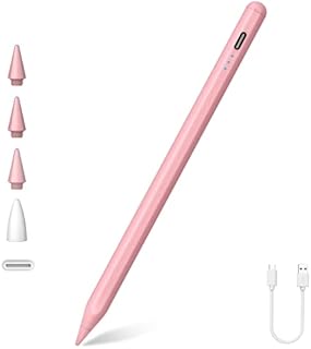 Rysik do Apple iPad (2018-2023), Szybsze ładowanie, Palm Rejection & Funkcja Pochylenia, Active Stylus Pencil kompatybilny z iPad 10-6. Gen, iPad Air 5./4./3. Gen, iPad Pro 11/12,9/Mini 6./5.