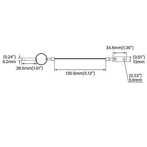 Bimini Top Quick Release Pin 1/4" 316 Stainless Steel With Lanyard Pin,Boat Bimini Top Deck Pins,Marine Bimini Top Hardware Accessories,Pack Of 4 #TOP1